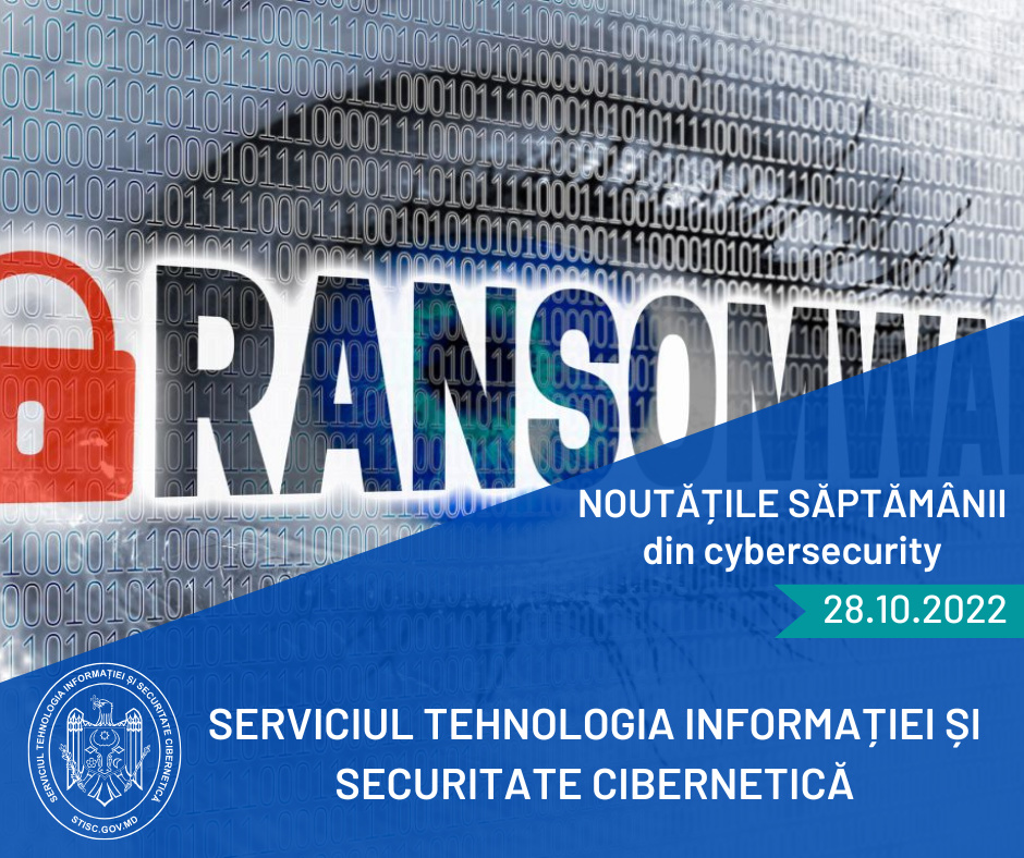 Noutățile săptămânii din cybersecurity