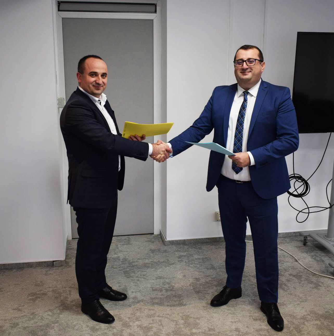 Evenimentul de semnare a Acordului de cooperare bilaterală între STISC și DNSC 