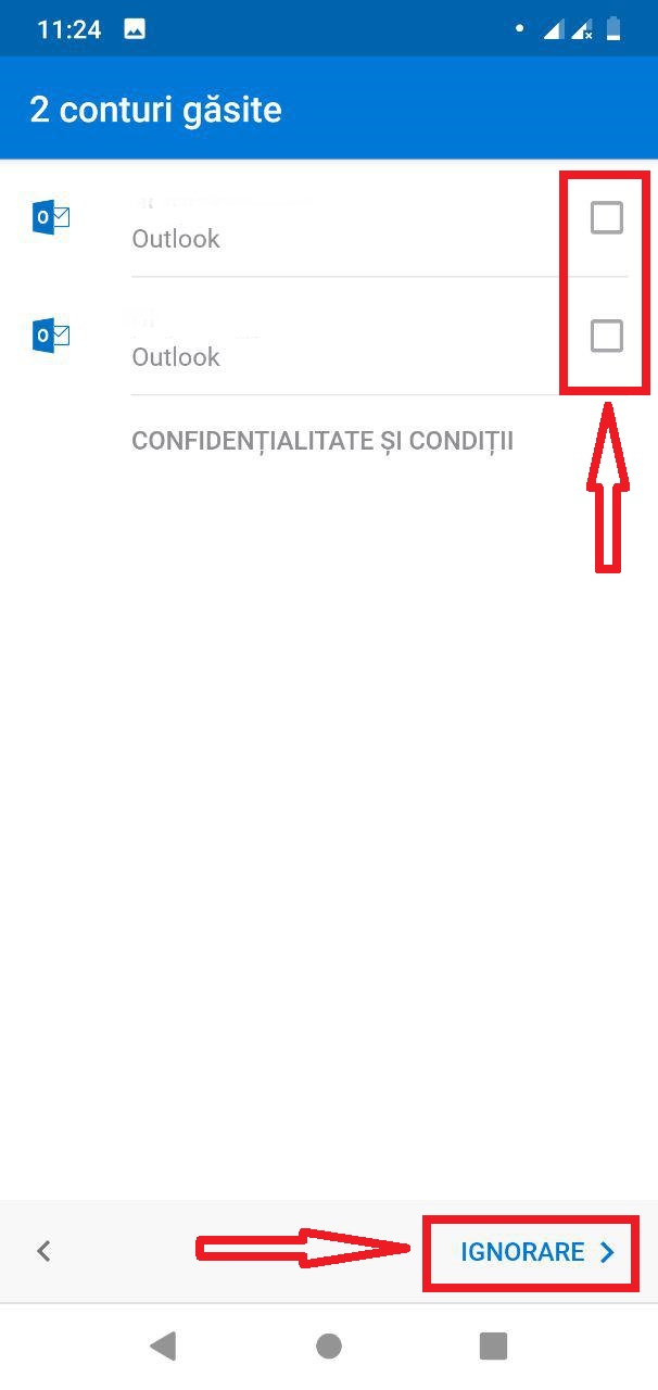 Ghid de configurare a clientului poștal Outlook pentru Android si iOS