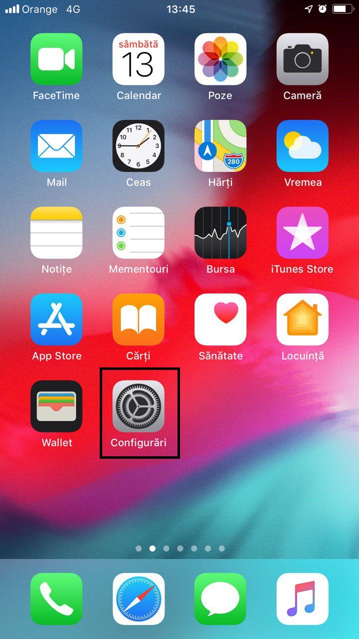 Ghid pentru configurare a clientului poștal Mail pentru iPhone