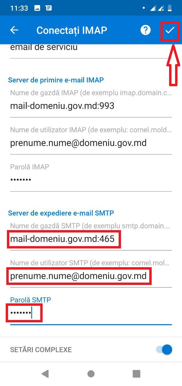 Ghid de configurare a clientului poștal Outlook pentru Android si iOS