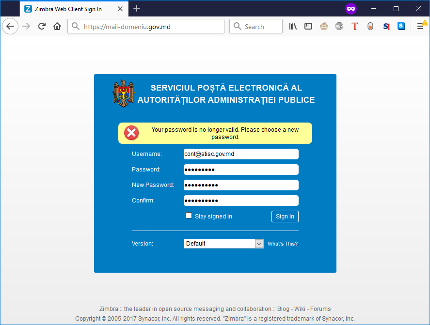 Ghid pentru activarea contului de poștă electronică