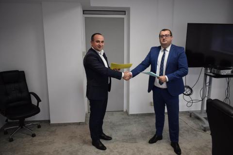 Evenimentul de semnare a Acordului de cooperare bilaterală între STISC și DNSC 