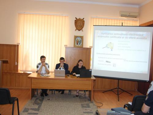 Serviciul Tehnologia Informației și Securitate Cibernetică a instruit Direcția Generală Urmărire penală în vederea utilizării semnăturii electronice