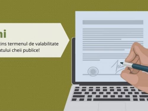 Termenul de valabilitate al certificatului cheii publice s-a extins de la 1 an la 2 ani