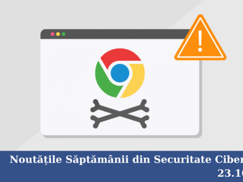 Noutățile săptămânii din Securitate Cibernetică 23.10.2020 