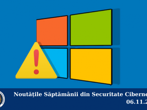 Noutățile Săptămânii din Securitate Cibernetică 06.11.2020