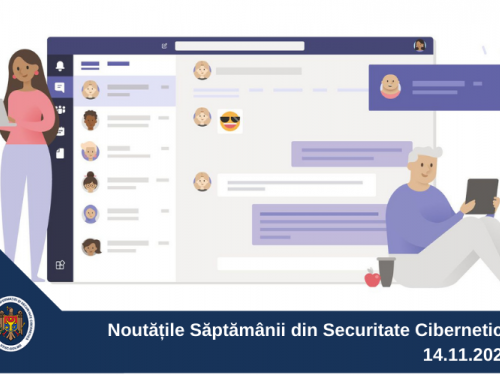 Noutățile săptămânii din Securitate Cibernetică 14.11.2020