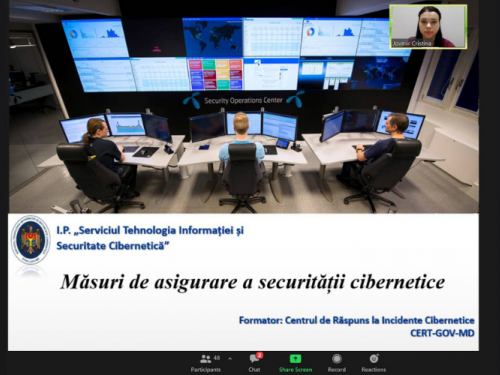 Seminar de instruire online cu genericul „Securitate informațională și instrumente IT în activitatea auditului intern”