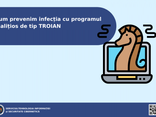 Recomandări de prevenire a infecției cu programul malițios de tip TROIAN