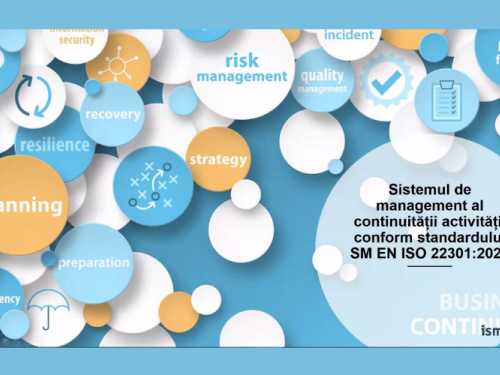 STISC a participat în cadrul evenimentului online organizat de către Institutul de Standardizare (ISM) cu tematica: “Asigurarea continuității activității prin implementarea standardelor”