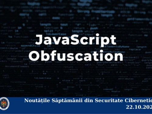 Noutățile Săptămânii din Securitate Cibernetică 22.10.2021
