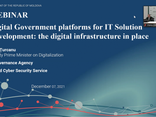 Webinar informativ cu privire la infrastructura e-guvernării