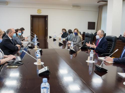 Întrevedere cu delegația Centrului European pentru studii de securitate George C. Marshall