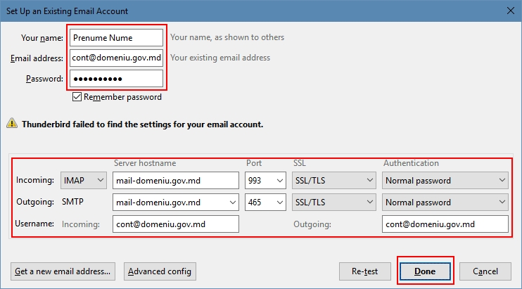 Cum pot configura clientul poștal Mozilla Thunderbird?