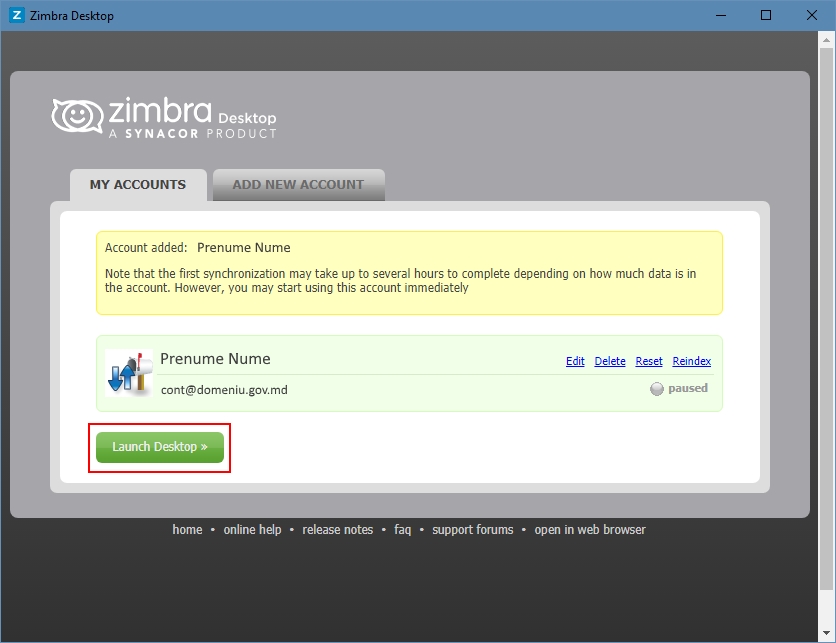 Cum pot configura clientul poștal Zimbra Desktop?